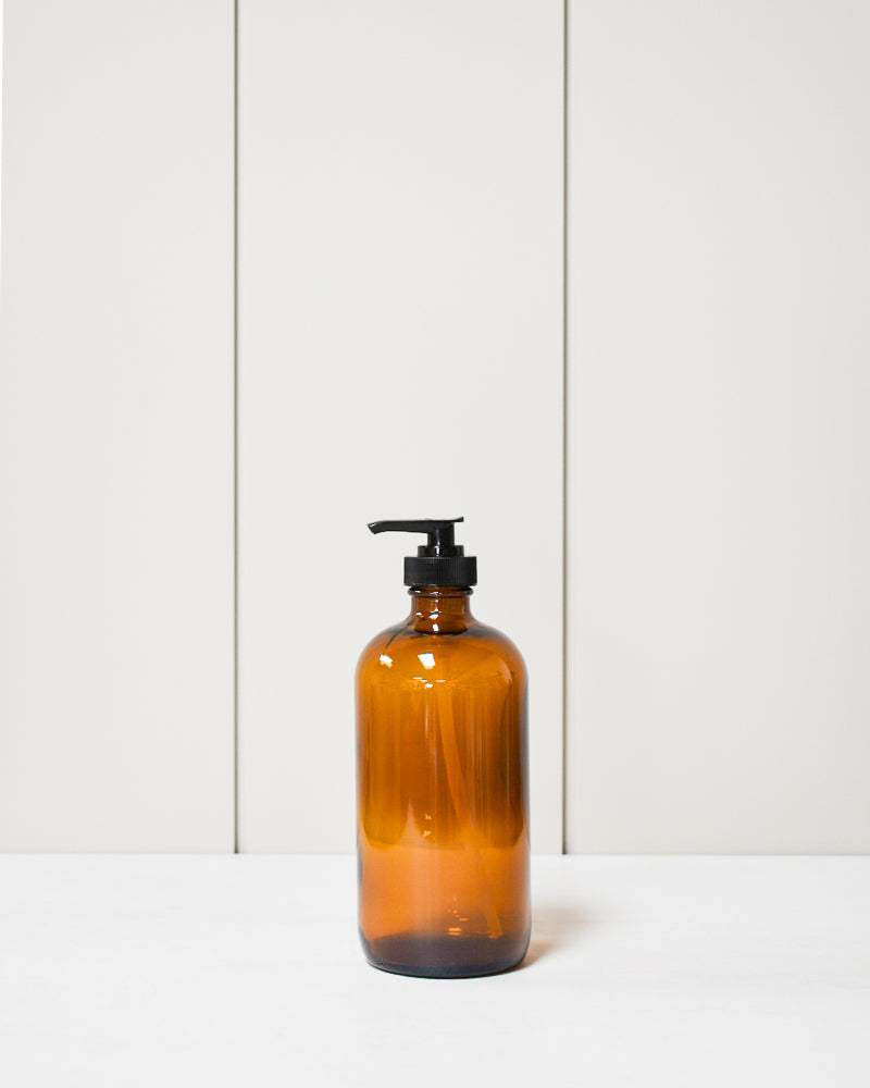 Amber Glass Bottle - Empty