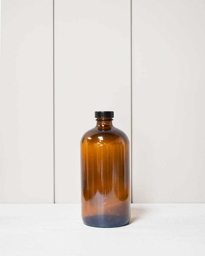 Amber Glass Bottle - Empty