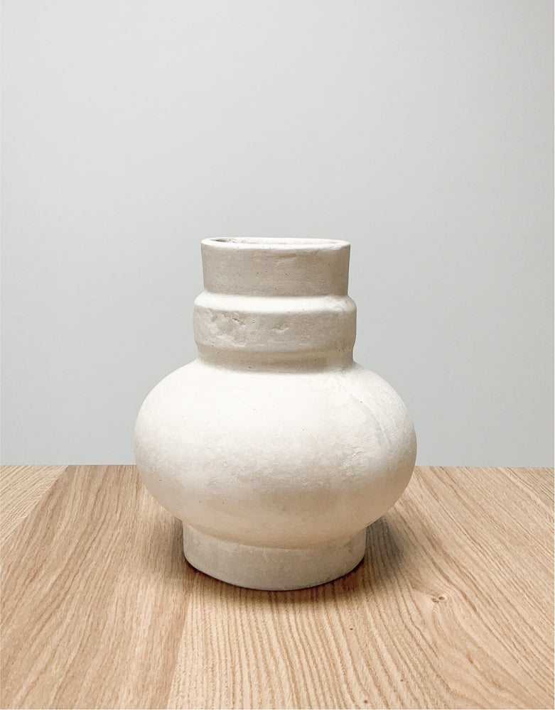 Short Paper Mache Vase