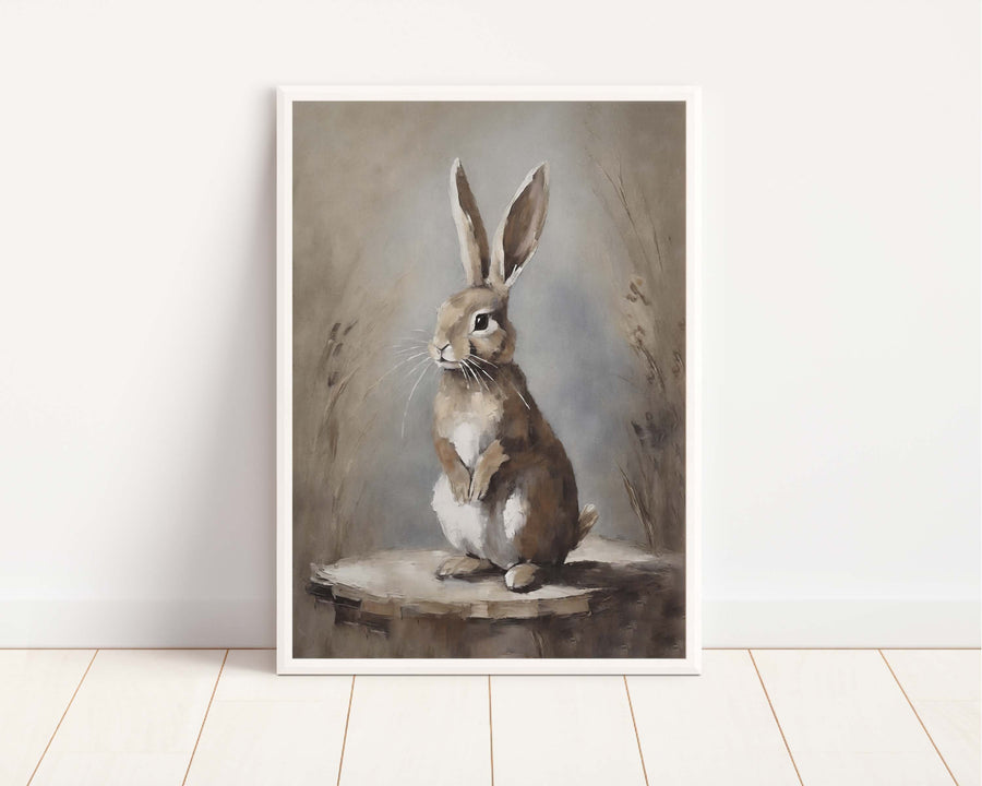 Rabbit Vintage Art Print | Easter: 8x10in